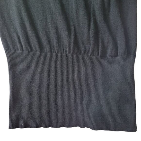 BCBGeneration Dress Size M Sequins Roll Tab Dolman Ruched Sleeve Wide Ribbed Hem - Picture 6 of 14